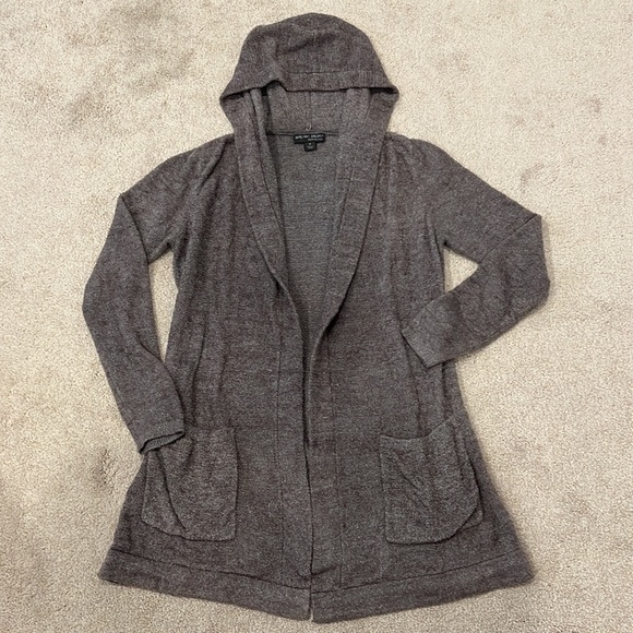 Barefoot Dreams “CozyChic Lite Hooded Cardigan” - Picture 6 of 9